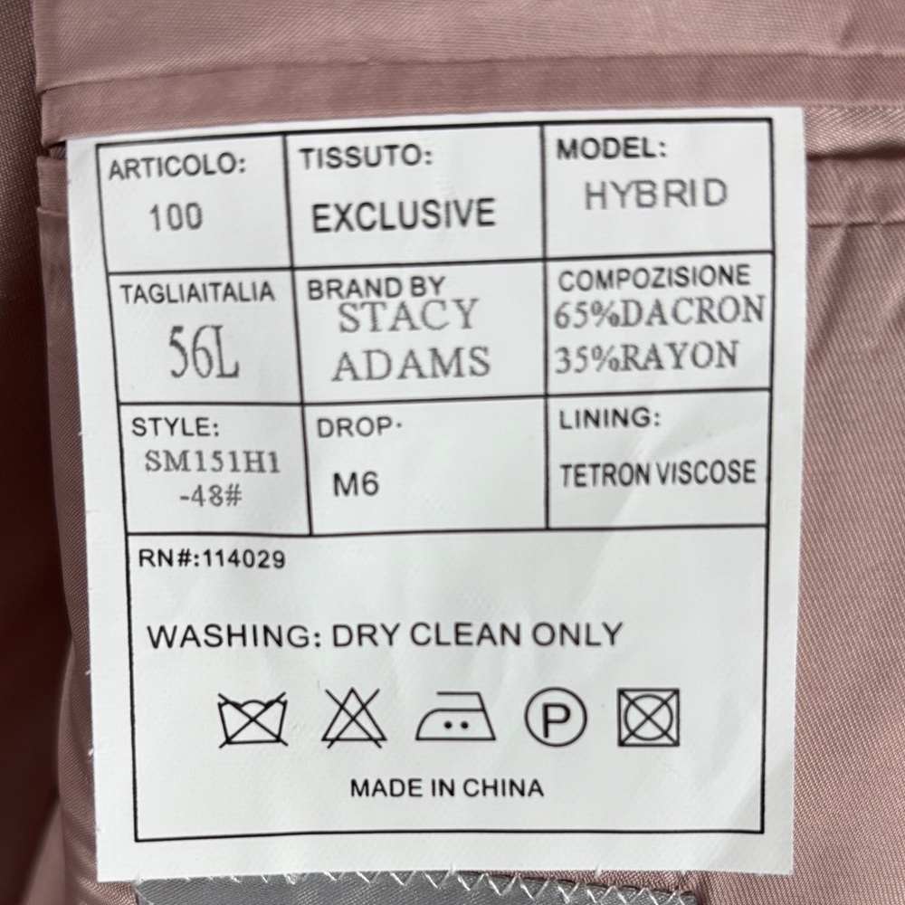 2 Piece Set Stacy Adams Light Camel Single-Breasted Sport Coat with Vest NWT - Picture 7 of 9